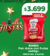 Bimbo - Pan dulce con frutas