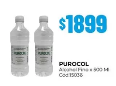 Purocol - Alcohol Fino x 500 Ml. Cód:15036