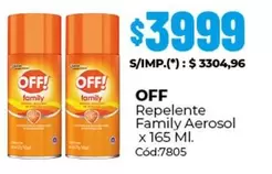 Off - Repelente Family Aerosol