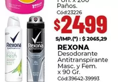 Rexona - Desodorante Antitranspirante
