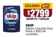 Skip - Jabón Líquido Doy Pack x 800 MI