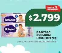 Babysec - PREMIUM Pañal soft reg.