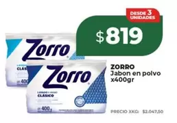 Zorro - Jabon en polvo