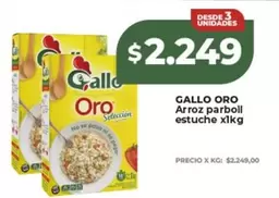 Gallo Oro - Arroz parboll estuche xlkg