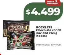 Rocklets - Chocolate confit navidad x120g