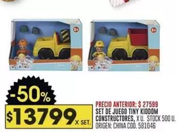 Origen - SET DE JUEGO TINY KIDDOM CONSTRUCTORES