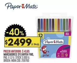 Paper Mate - MARCADORES SYLVAPEN FINO
