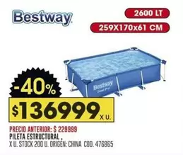 Bestway - PILETA ESTRUCTURAL