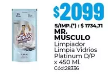 Platinum - Limpiador Limpia Vidrios  D/P