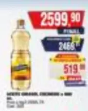 ACEITE GIRASOL CINCOVIAS x 900 ml.