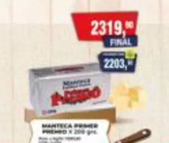 X$ - MANTECA PRIMER PREMIO