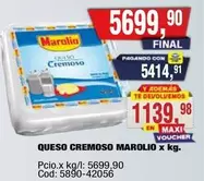 Marolio - QUESO CREMOSO x kg.