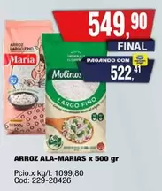 María - ARROZ ALA-MARIAS