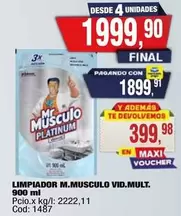 Platinum - LIMPIADOR M.MUSCULO VID.MULT.