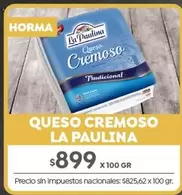 La paulina - QUESO CREMOSO