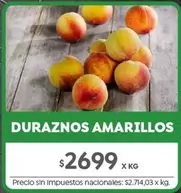 X$ - DURAZNOS AMARILLOS
