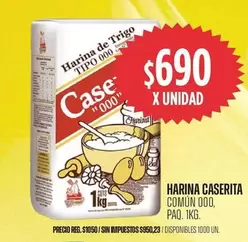 X$ - HARINA CASERITA