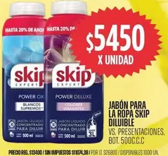Skip - Jabón para la ropa diluible