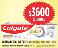 Colgate - TOTAL ORIGINAL MINT