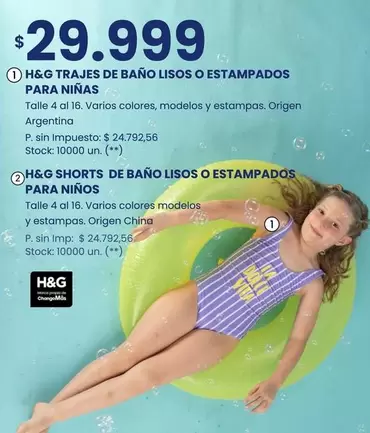 Origen - TRAJES DE BAÑO LISOS O ESTAMPADOS PARA NIÑAS, SHORTS DE BAÑO LISOS O ESTAMPADOS PARA NIÑOS