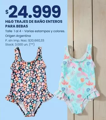 Origen - TRAJES DE BAÑO ENTEROS PARA BEBAS