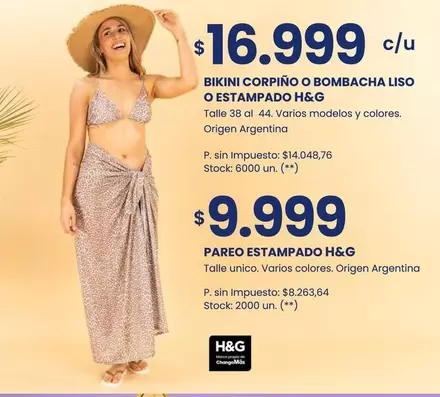 Origen - BIKINI CORPIÑO O BOMBACHA LISO O ESTAMPADO