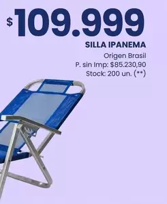 Origen - SILLA IPANEMA
