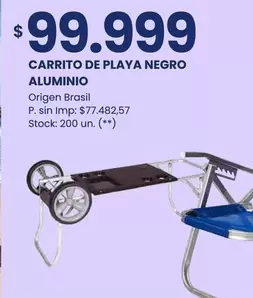 Negro - CARRITO DE PLAYA NEGRO