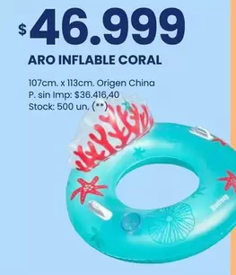 Aro - ARO INFLABLE CORAL