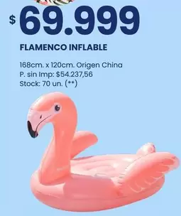 X$ - FLAMENCO INFLABLE