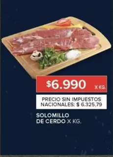 X$ - SOLOMILLO DE CERDO X KG.