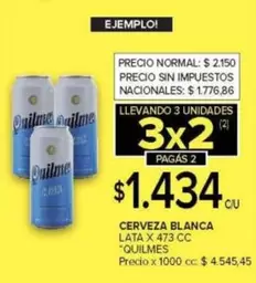 Quilmes - CERVEZA BLANCA