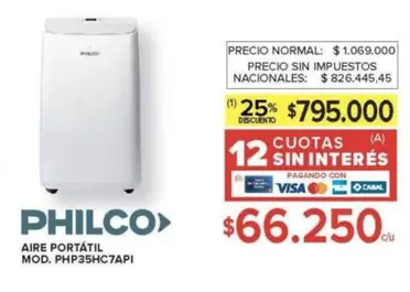 Philco - AIRE PORTÁTIL