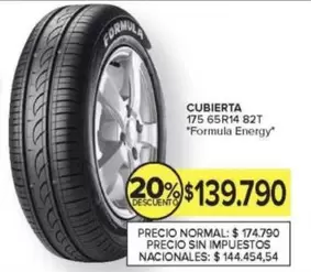CUBIERTA 175 65R14 82T