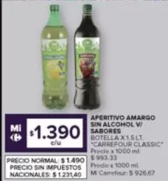 Amargo - APERITIVO AMARGO SIN ALCOHOL V/ SABORES