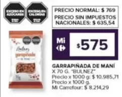 X$ - GARRAPINADA DE MANÍ