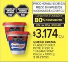 Casancrem - QUESO CREMA CLASICO/LIGHT