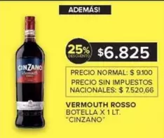 Cinzano - VERMOUTH ROSSO