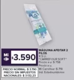 X$ - MÁQUINA AFEITAR 2 FILOS