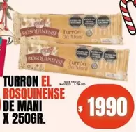 X$ - TURRON EL ROSQUINENSE DE MANI