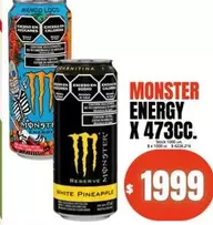 Monster - ENERGY X 473CC