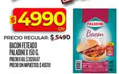 Paladini - BACON FETEADO