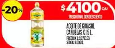 cañuelas - ACEITE DE GIRASOL