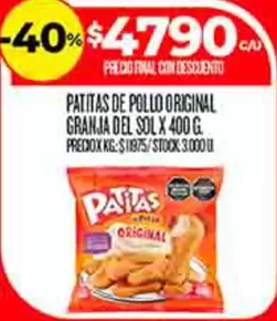 Granja del Sol - PATITAS DE POLLO ORIGINAL