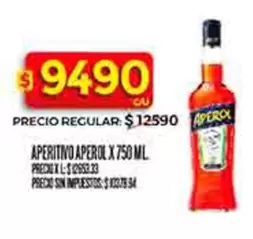 Aperol - APERITIVO APEROL X 750 ML