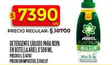 Ariel - DETERGENTE LIQUIDO PARA ROPA EN BOTELLA