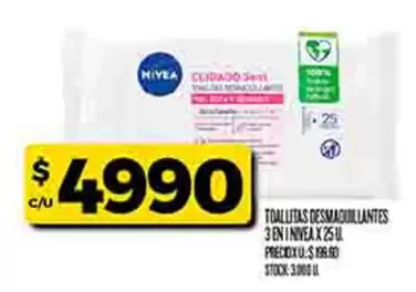 Nivea - TOALLITAS DESMAQUILLANTES