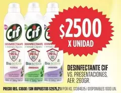 Cif - DESINFECTANTE