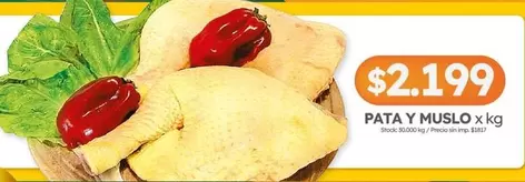 X$ - PATA Y MUSLO x kg