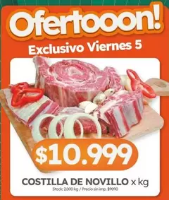 X$ - COSTILLA DE NOVILLO